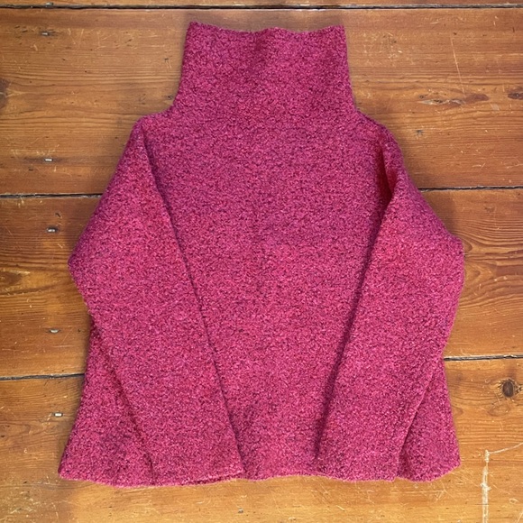 Eileen Fisher swing turtleneck merino boucle large - Picture 7 of 8